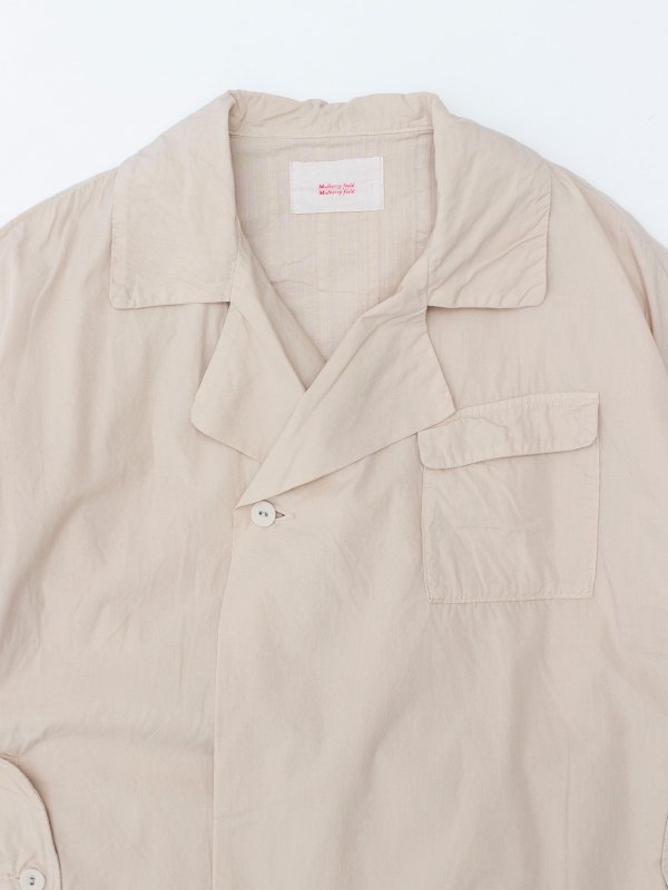 Organic cotton broadcloth motorcycle jacket-オーガニック