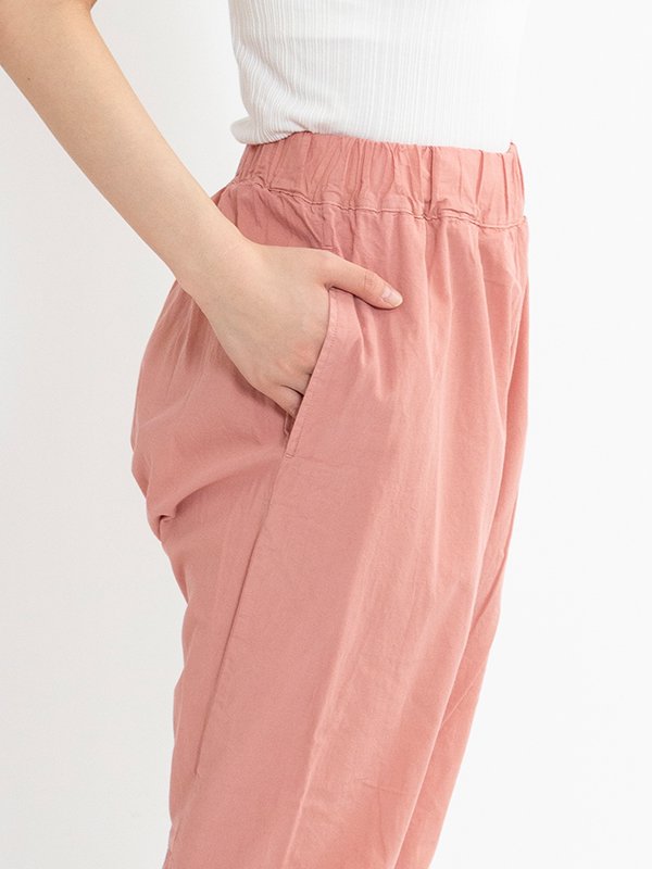 Organic cotton broadcloth tattuke pants-オーガニックコットン