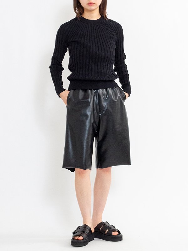 WIDE RIBBED SWEATER-ワイドリブスウェット-HYKE（ハイク）通販