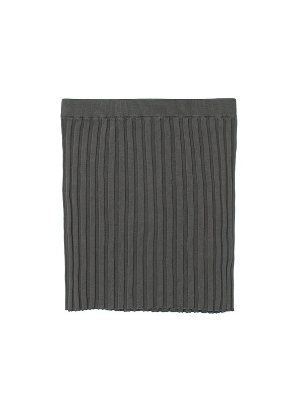 WIDE RIBBED STRAPLESS SWEATER-ワイドリブストラップレス
