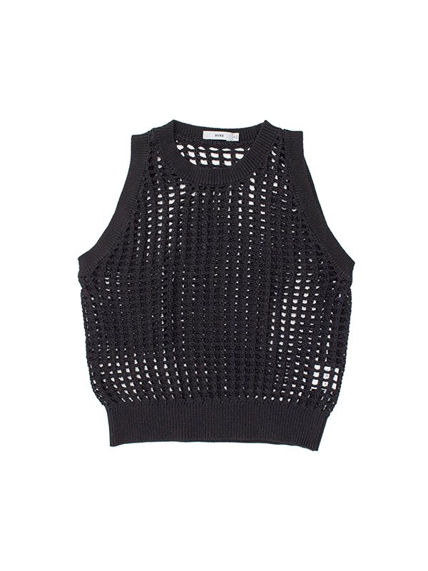 CROCHETED SWEATER TANK TOP-クロチェットセータータンクトップ