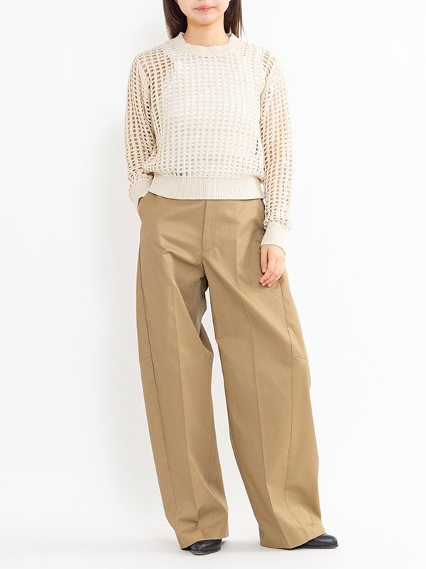 HYKE 25S/S CROCHETED SWEATER サイズ01 未使用品 HYKE 25S/S CROCHETED SWEATER サイズ01 未使用品
