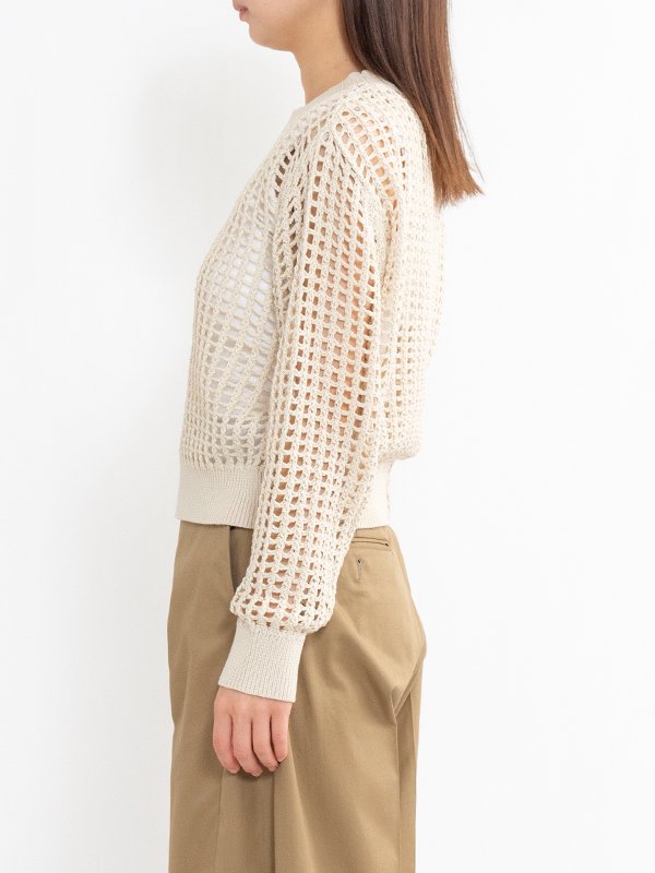 CROCHETED SWEATER-クロチェットセーター-HYKE（ハイク）通販