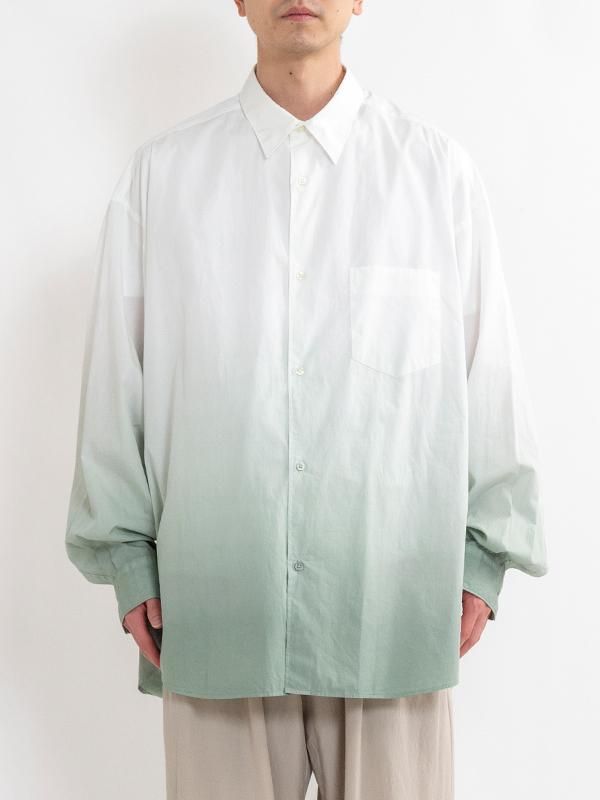 Broad L/S Oversized Regular Collar Shirt-ブロードロング