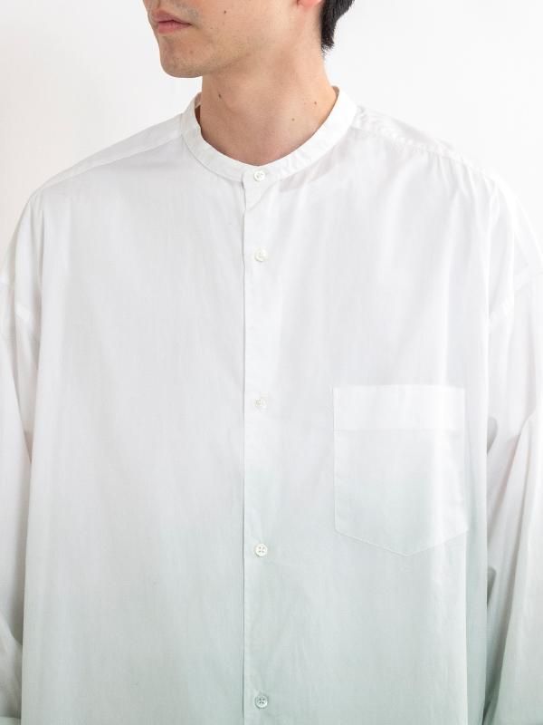 Graphpaper - Broad L/S Oversized Band Collar Shirt -シャツ