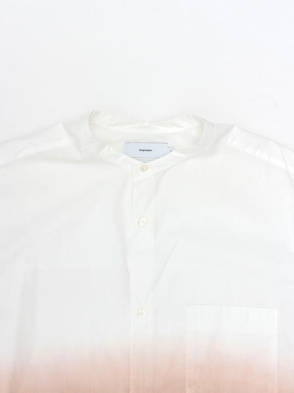 Broad L/S Oversized Band Collar Shirt-ブロードロングスリーブ