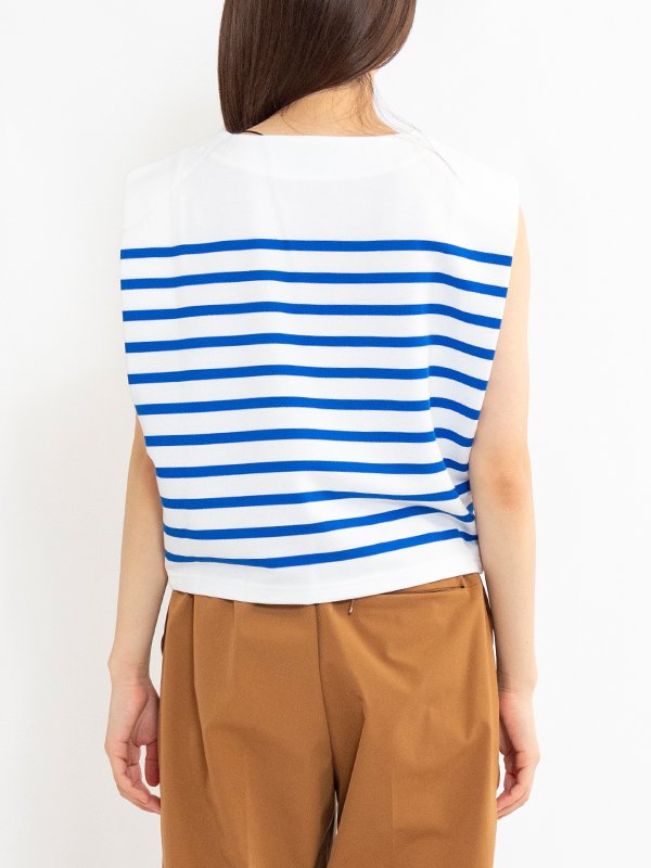 BASQUE SLEEVELESS SHIRT-バスクスリーブレスシャツ-HYKE