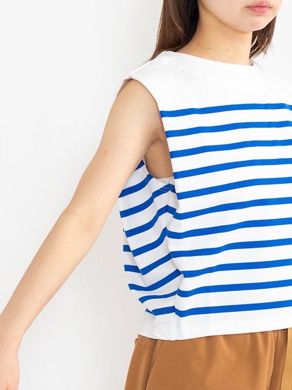 BASQUE SLEEVELESS SHIRT-バスクスリーブレスシャツ-HYKE