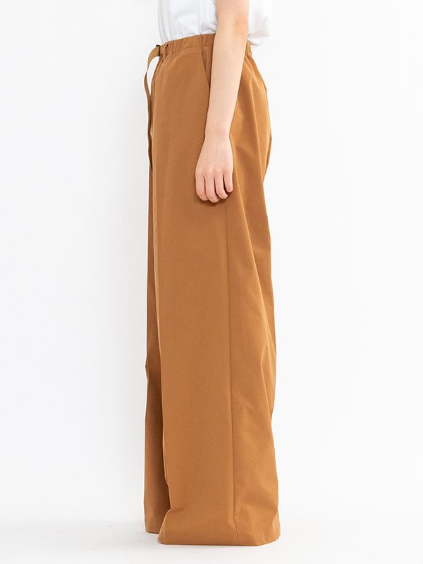 TASLAN TWILL WIDE LEG PANTS-タスランツイルワイドレッグパンツ