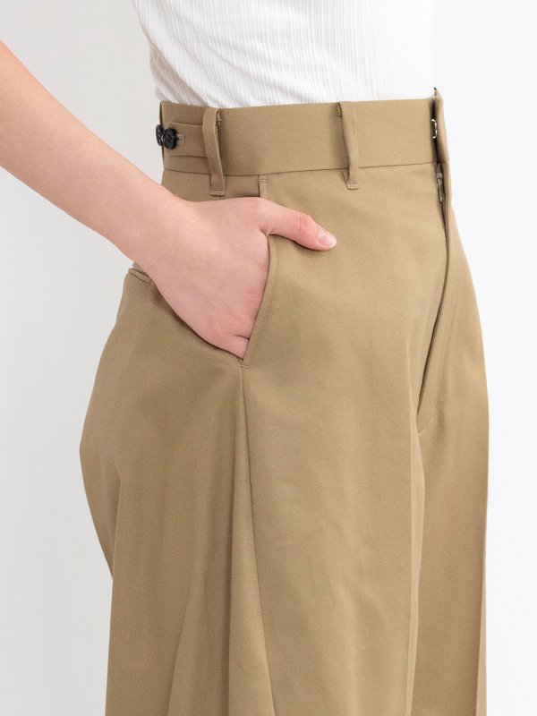 BARREL LEG PANTS-バレルレッグパンツ-HYKE（ハイク）通販| st