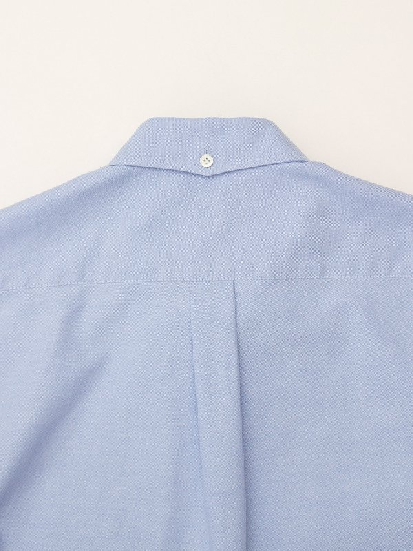 OXFORD B.D. SHIRT WITH SHEER SLEEVE-オックスフォードB.D
