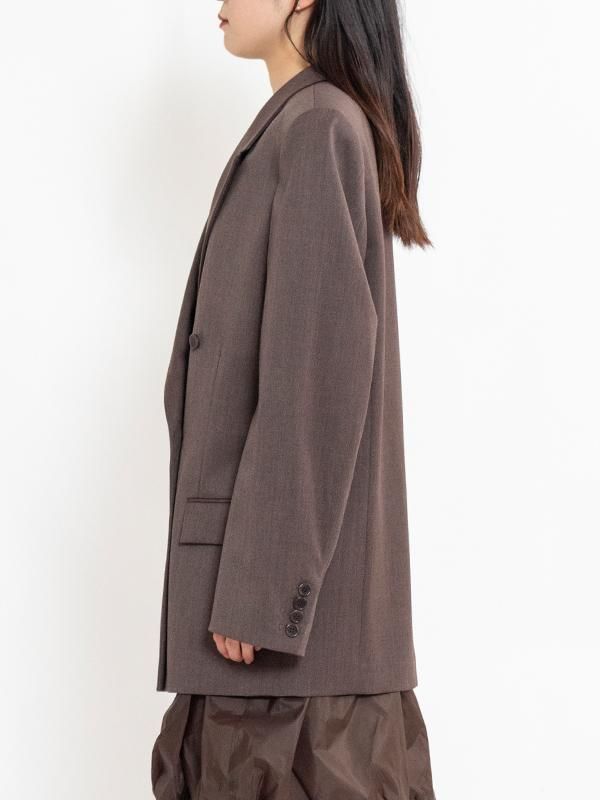 DOUBLE BREASTED WOOL JACKET-ダブルブレステッドウール
