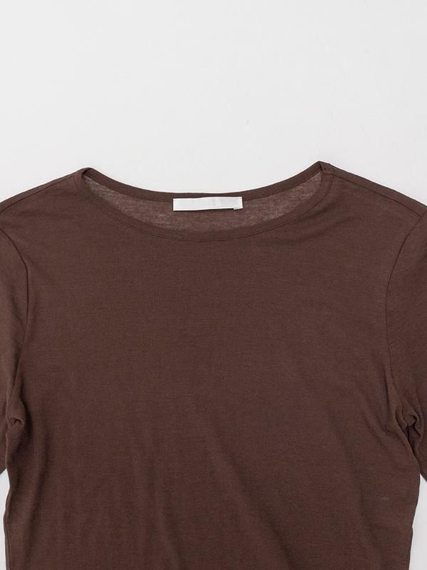 ROUND SHORT SLEEVE T SHIRT-ラウンドショートスリーブティー