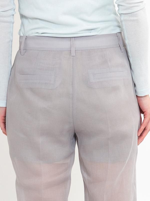 SHEER STRAIGHT FIT PANTS-シアーストレートフィットパンツ