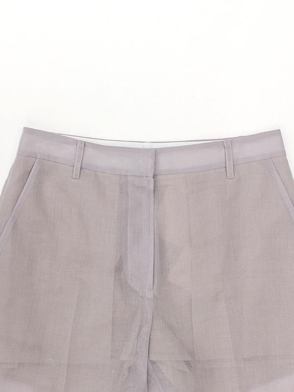 SHEER STRAIGHT FIT PANTS-シアーストレートフィットパンツ