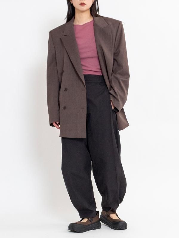 BUTTON GARCONNE PANTS-バトゥンギャルソンヌパンツ-AMOMENTO