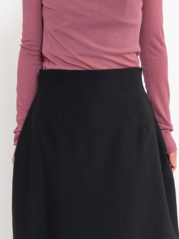CURVED SILHOUETTE SKIRT-カーブドシルエットスカート-AMOMENTO