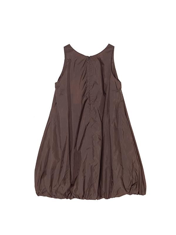 ☆韓国人気☆ナイロンボリュームミニドレス/AMOMENTO☆ NYLON VOLUME MINI DRESS -ナイロンボリュームミニドレス