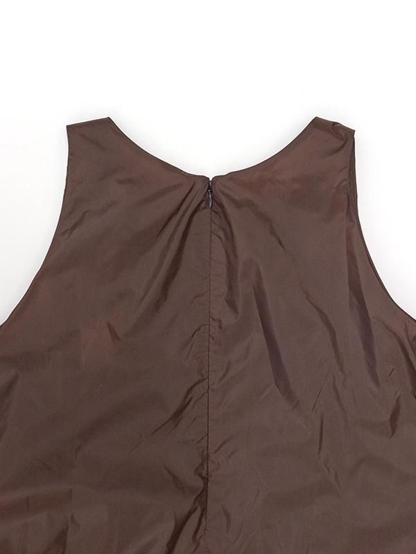 NYLON VOLUME MINI DRESS -ナイロンボリュームミニドレス