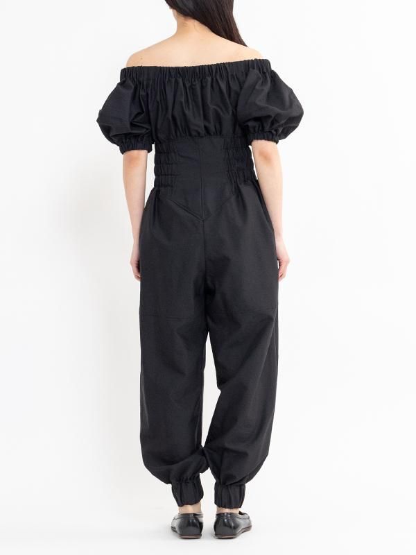 OFF-SHOULDER JUMPSUITS-オフショルダージャンプスーツ-FETICO