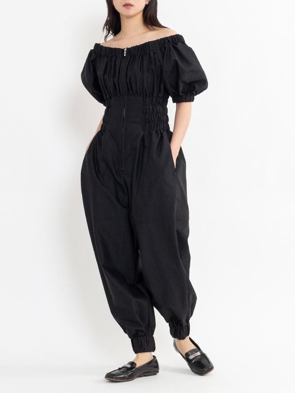【FETICO】フェティコ オフショルダー ボディースーツ OFF-SHOULDER JUMPSUITS-オフショルダージャンプスーツ-FETICO