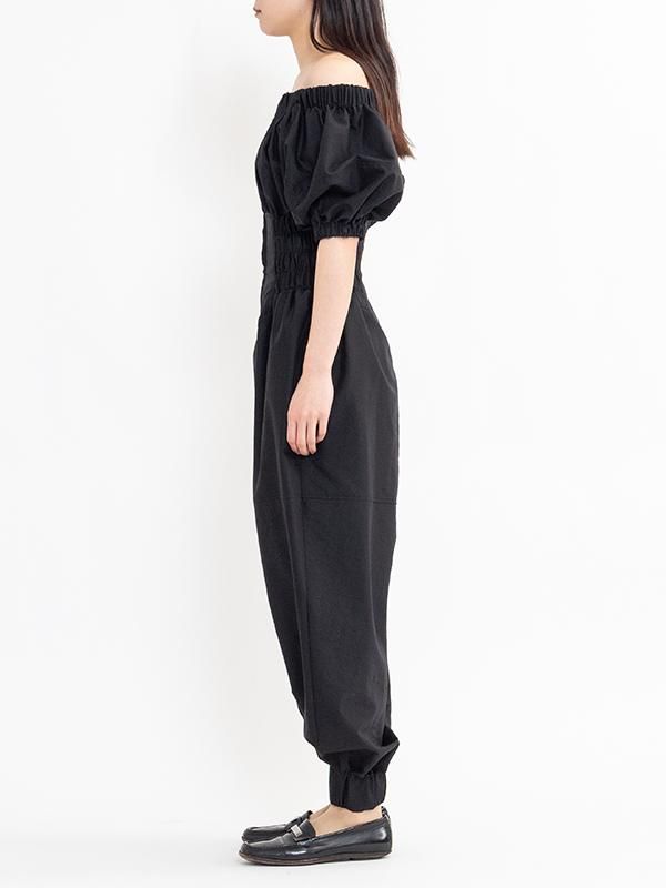 OFF-SHOULDER JUMPSUITS-オフショルダージャンプスーツ-FETICO