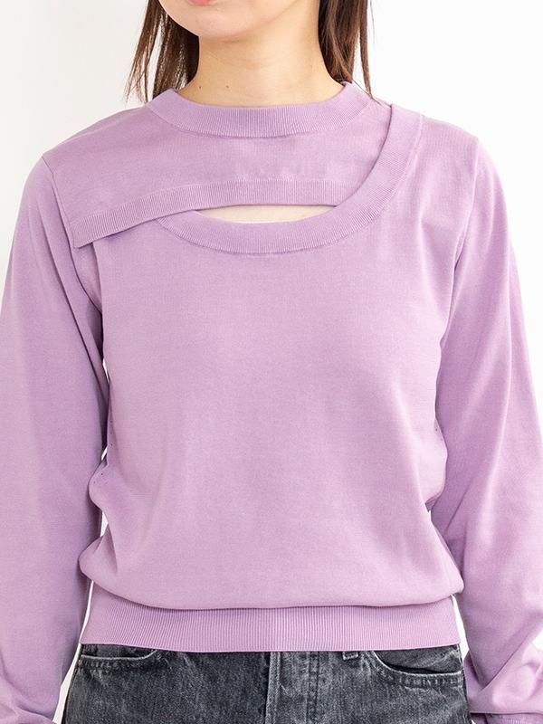 CREW NECK SWEATER-クルーネックセーター-HYKE（ハイク）通販