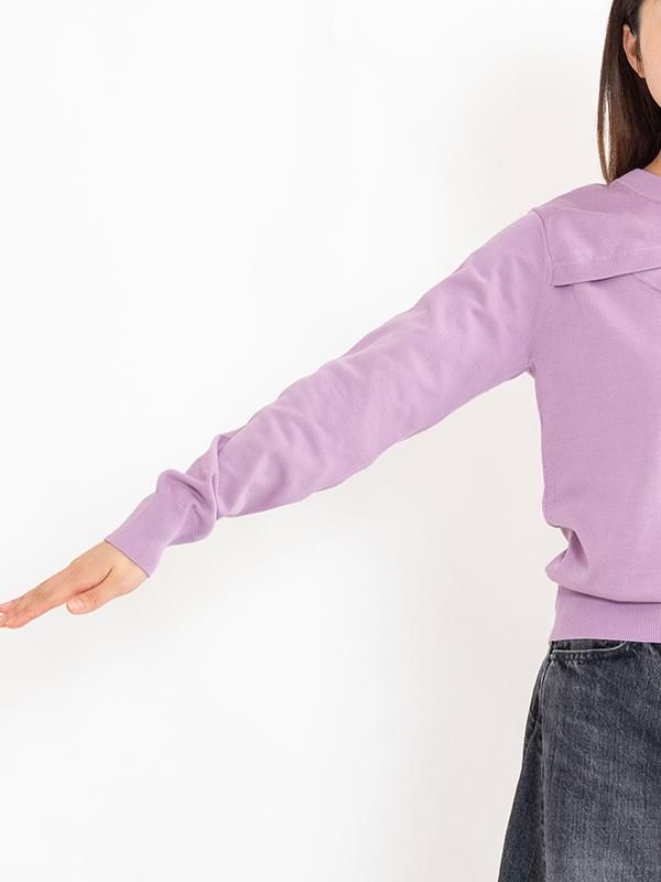 CREW NECK SWEATER-クルーネックセーター-HYKE（ハイク）通販