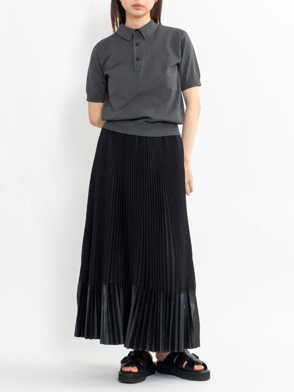 HYKE 25SS POLO SWEATER ガス糸ニットポロ ハイク POLO SWEATER-ポロセーター-HYKE（ハイク）通販| st company