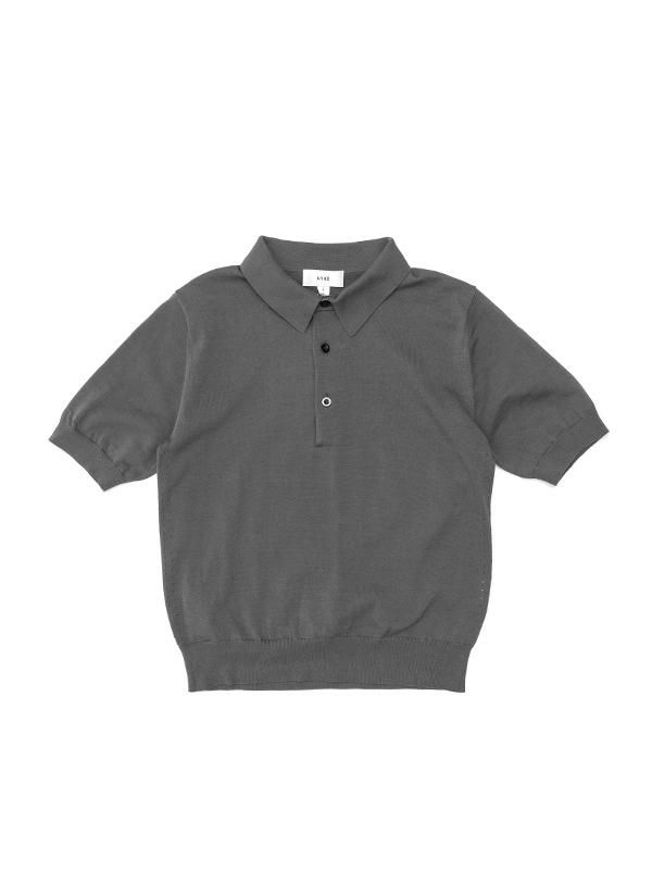 CROCHETED POLO SWEATER – HYKE ONLINE STORE