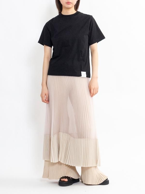 【HYKE】ハイク シアーショート スリーブTシャツ SHEER SHORT-SLV TEE-シアーショートスリーブTシャツ-HYKE