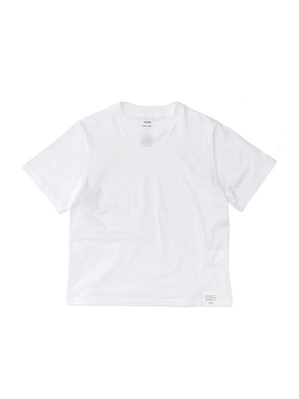 SHEER SHORT-SLV TEE-シアーショートスリーブTシャツ-HYKE