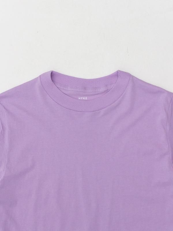 SHEER SHORT-SLV TEE-シアーショートスリーブTシャツ-HYKE
