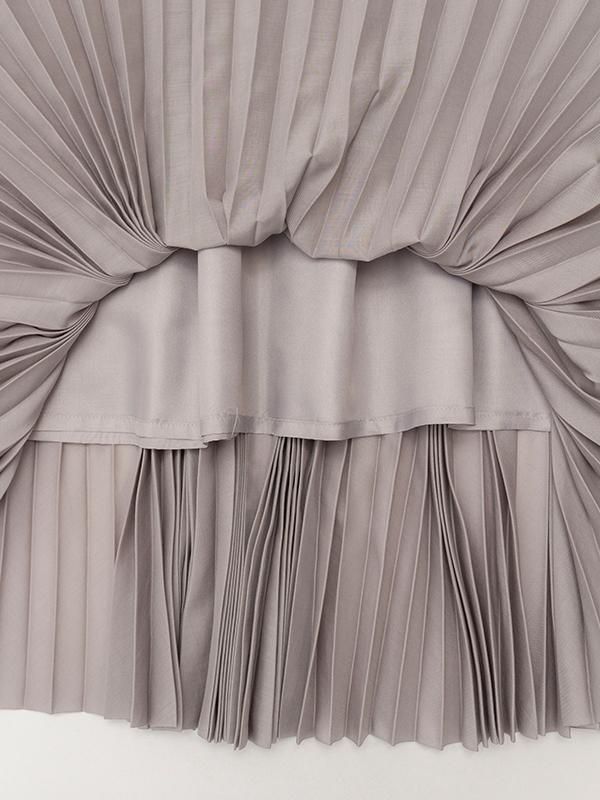 1　HYKE 25SS LAWN PLEATED SKIRT　プリーツスカート LAWN PLEATED SKIRT-ローンプリーツスカート-HYKE（ハイク）通販