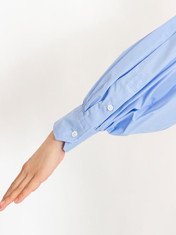 COTTON BALLOON SLEEVE DRESS-コットンバルーンスリーブドレス