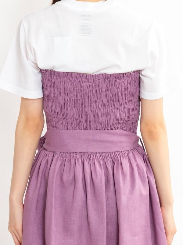 2023SS HYKE（ハイク）SHEER SHIRRED DRESS サイズ1 SHIRRED VOILE DRESS | HYKE (Women)/ハイク