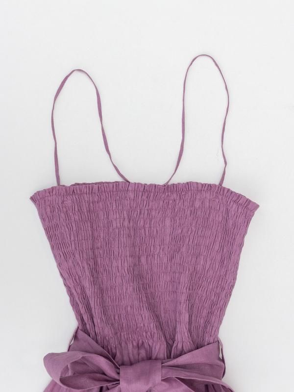 LINEN SHIRRED DRESS-リネンシアードレス-HYKE（ハイク）通販