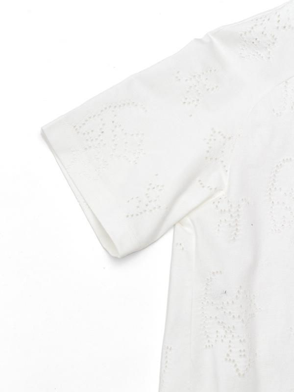 Eyelet Jersey Jacquard Top-アイレットジャージジャガード Eyelet Jersey Jacquard Top-アイレットジャージジャガード