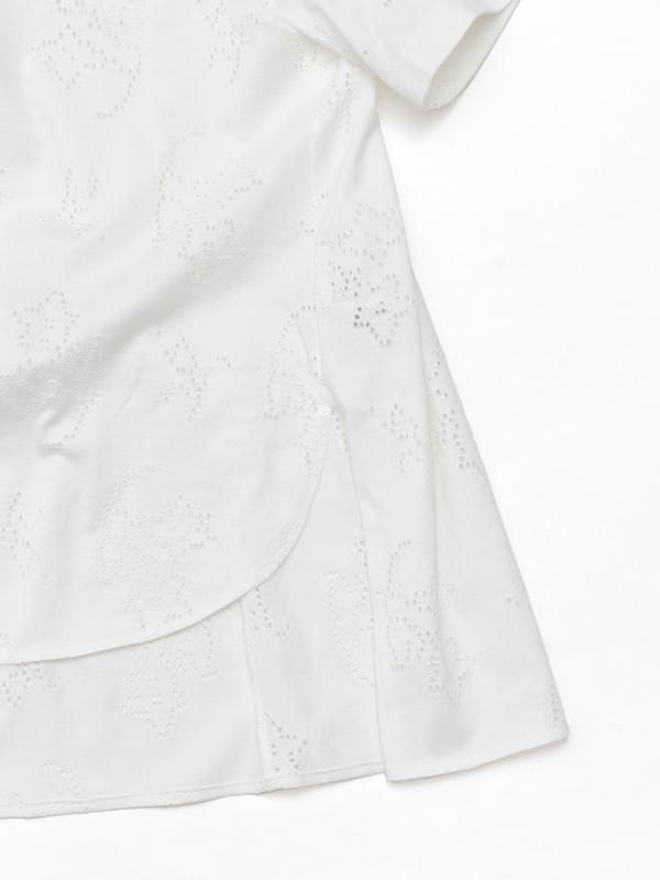 Eyelet Jersey Jacquard Top-アイレットジャージジャガード Eyelet Jersey Jacquard Top-アイレットジャージジャガード