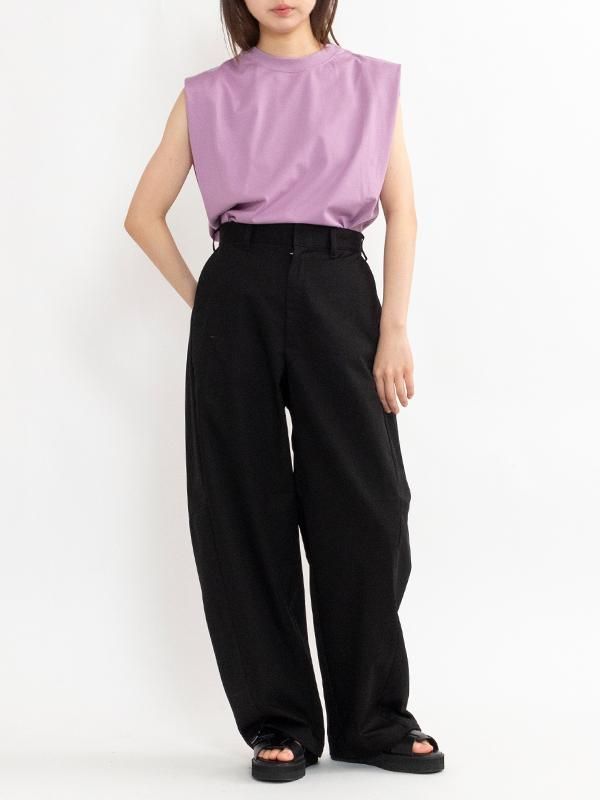 T/C BARREL LEG TROUSERS-T/Cバレルレッグトラウザーズ -HYKE