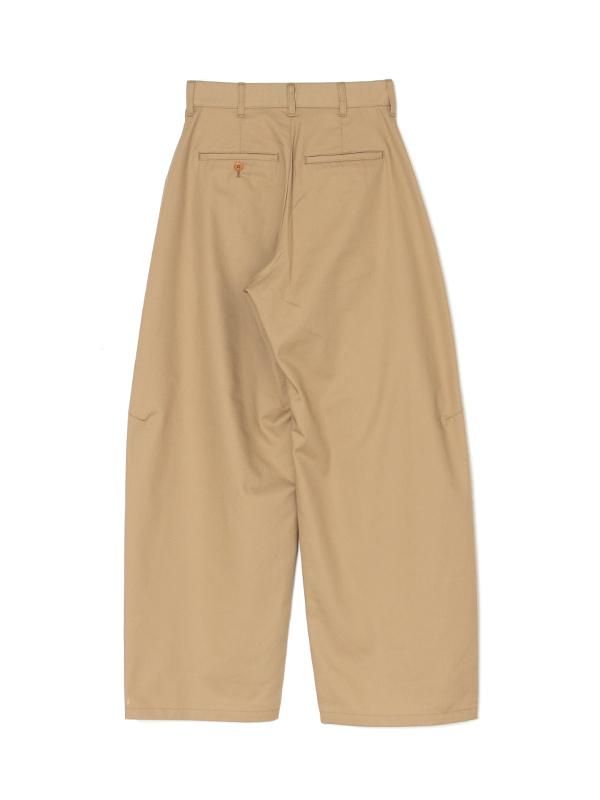 T/C BARREL LEG TROUSERS-T/Cバレルレッグトラウザーズ -HYKE