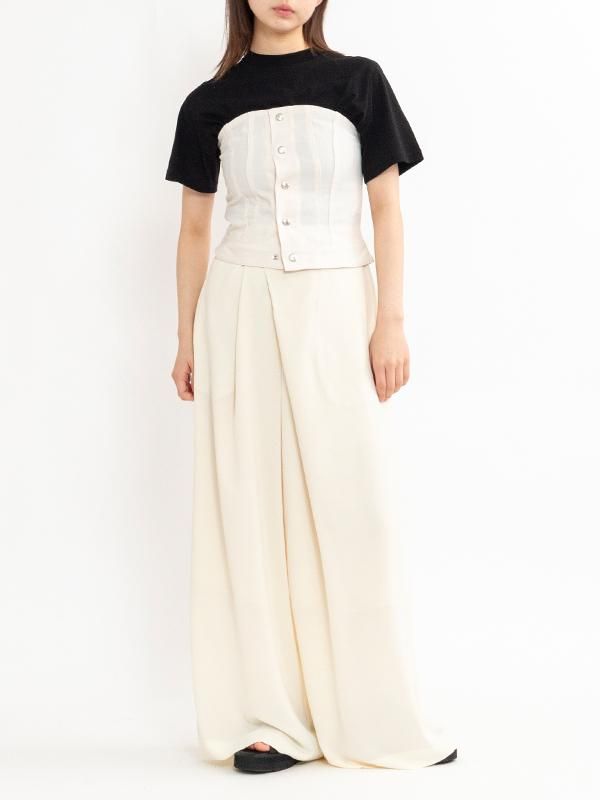 TA/P WIDE LEG PANTS-TA/Pワイドレッグパンツ-HYKE（ハイク