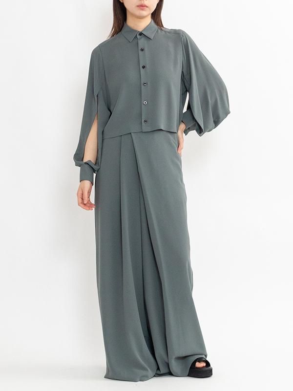 TA/P CROPPED SHIRT-TA/Pクロップドシャツ-HYKE(ハイク)通販 TA/P CROPPED SHIRT-TA/Pクロップドシャツ-HYKE(ハイク)通販