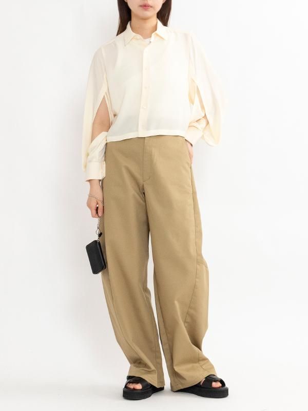 TA/P CROPPED SHIRT-TA/Pクロップドシャツ-HYKE(ハイク)通販 TA/P CROPPED SHIRT-TA/Pクロップドシャツ-HYKE(ハイク)通販