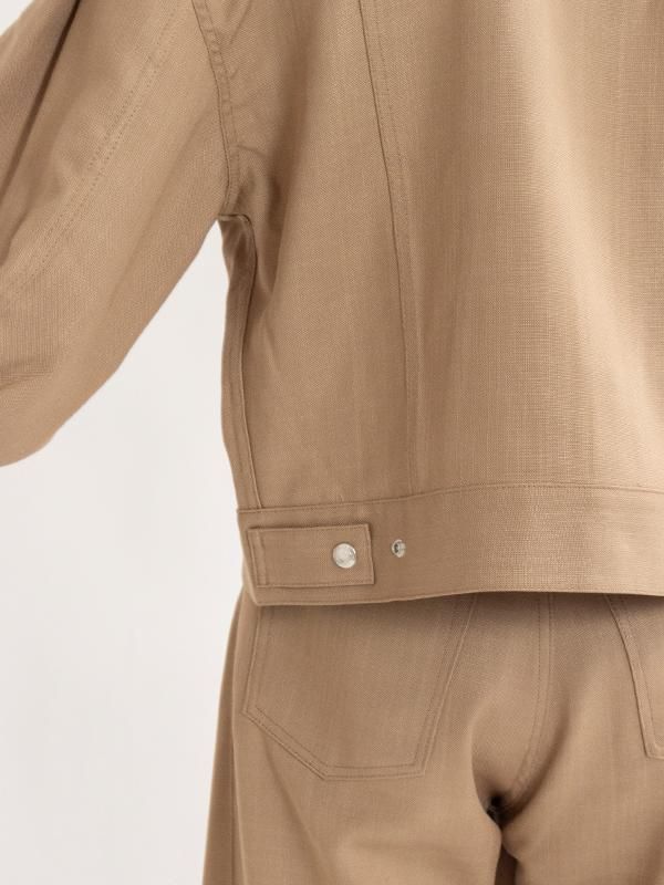 idem ribbon sleeve jacket グレータグ付 Bandage Form Fitting Cape Sleeve Embellished Jacket | Karen
