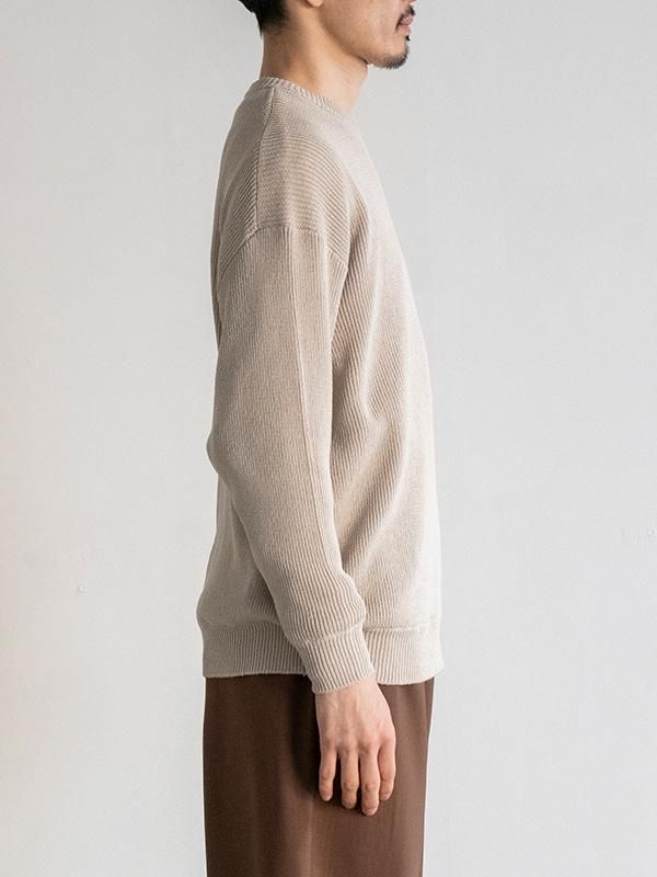 Linen SOLOTEX Knit Crew Neck | Graphpaper(グラフペーパー