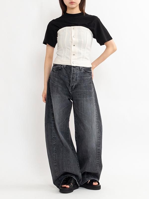 OXFORD STRAPLESS TOP-オックスフォードストラップレストップ