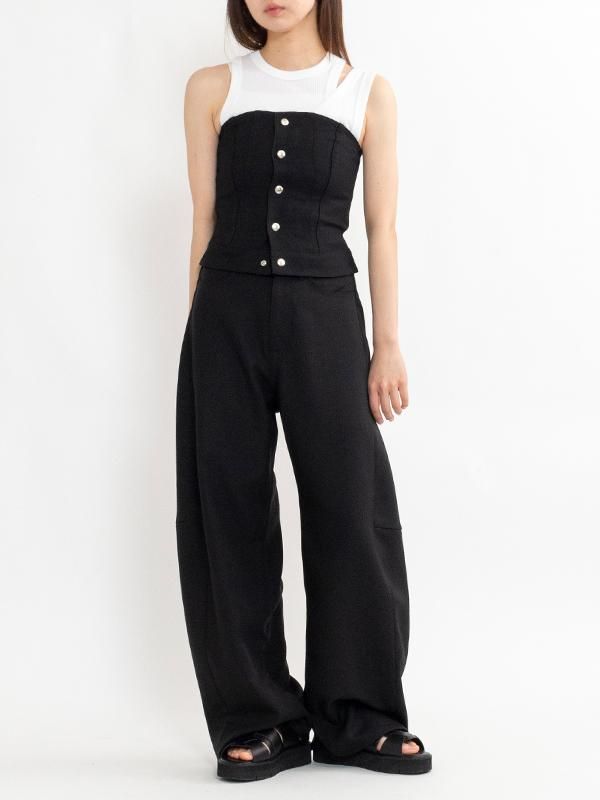 TWILL STRAPLESS TOP-ツイルストラップレストップ-HYKE（ハイク