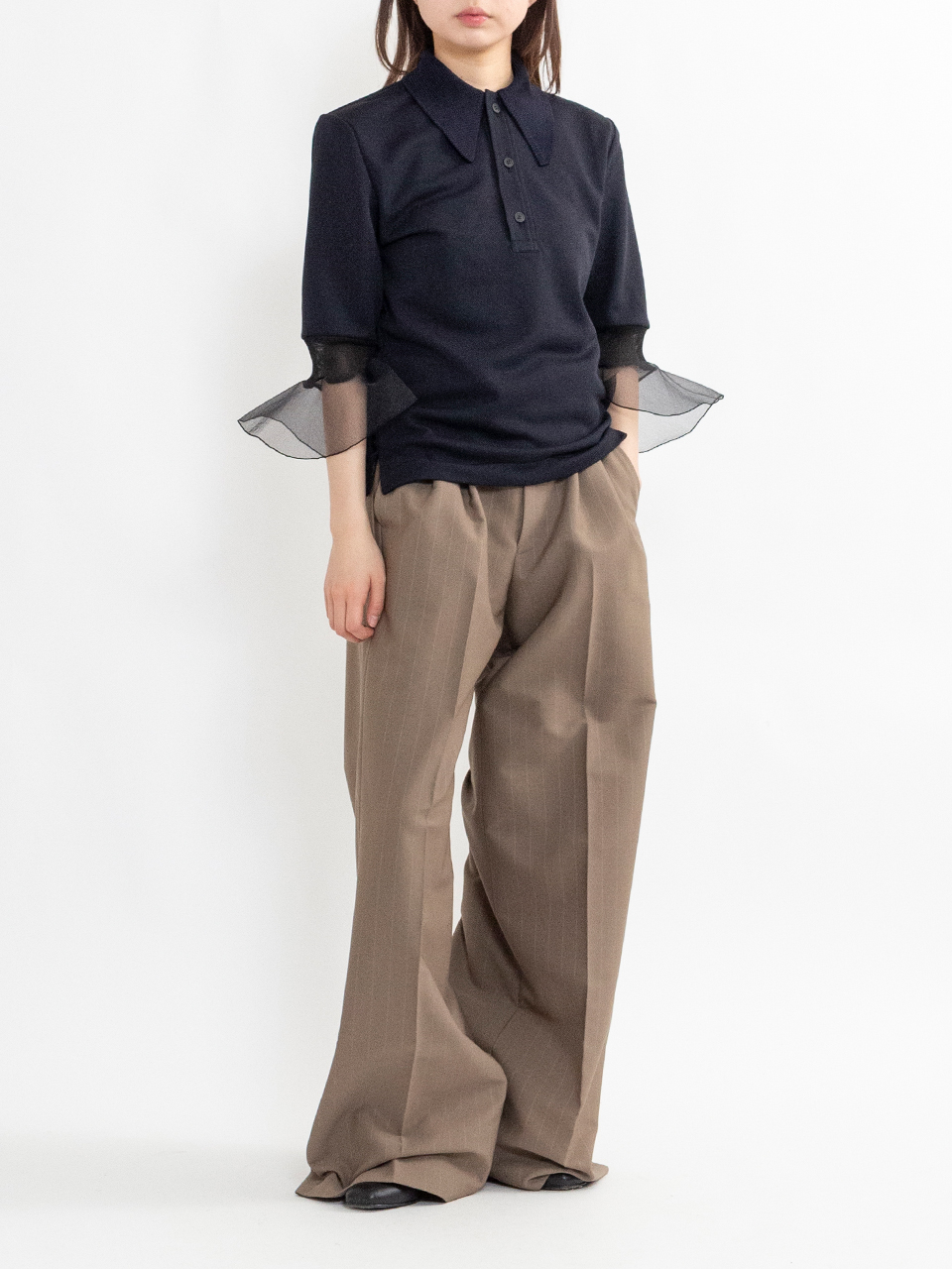TOGA ポロシャツ セール】【TOGA TOO/トーガトゥ】Code pique jersey polo shirt