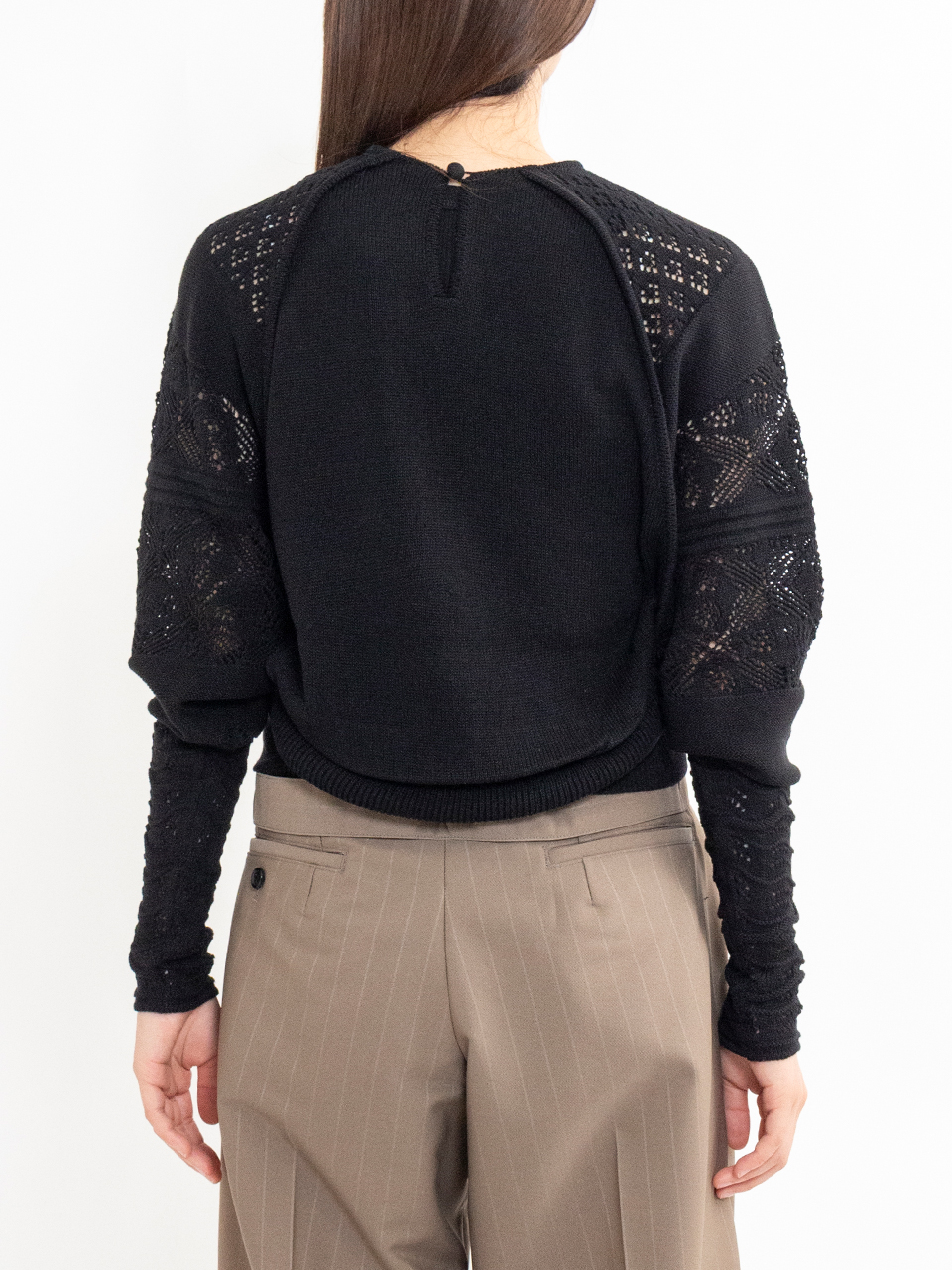 Lace Knitted Top-レースニットトップ-Mame Kurogouchi